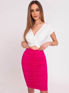 Trmiz- drapowana spódnica z lycry- fuksja