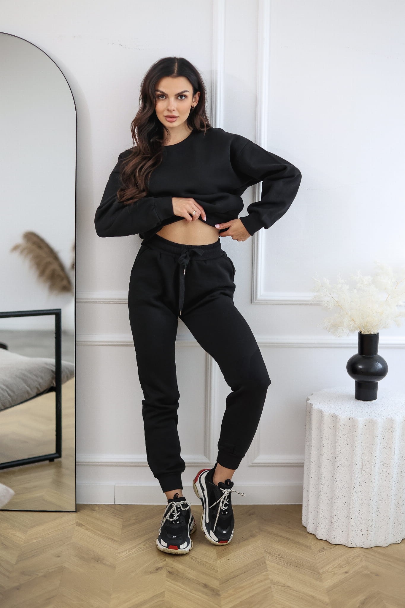 Bluza Classic z kieszeniami bez kaptura kolor Czarny 3