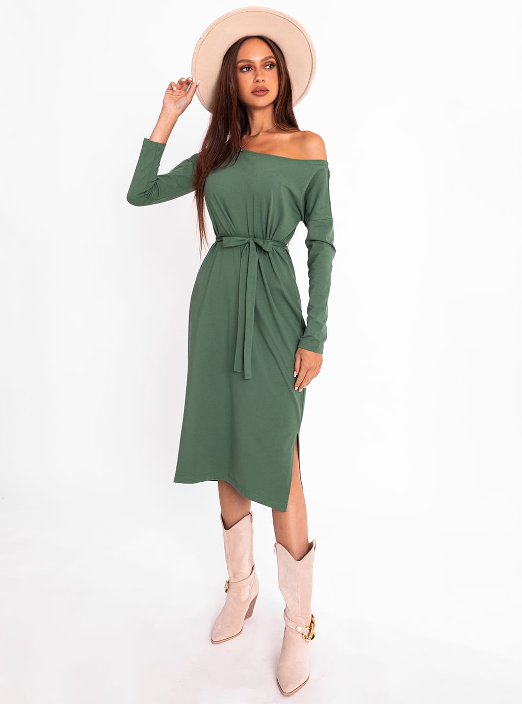 Sukienka Beti - khaki 4
