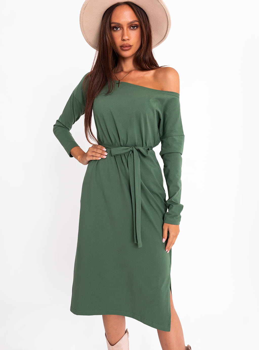 Sukienka Beti - khaki 6