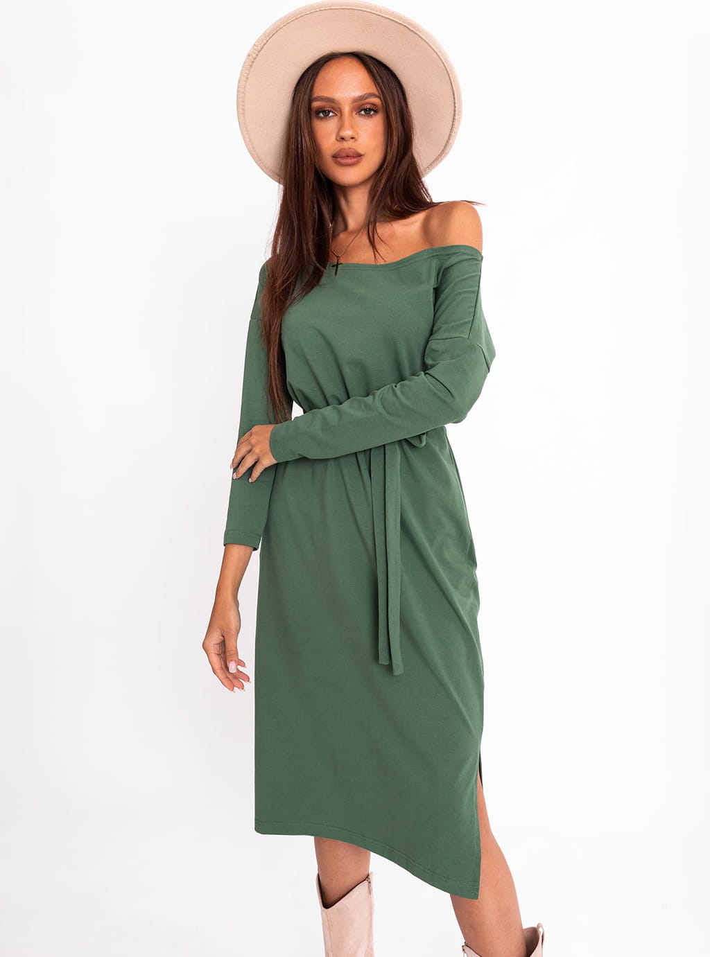 Sukienka Beti - khaki 7