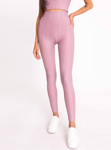 Rasha- dopasowane legginsy z przeszyciami podkreślającymi sylwetkę- lila 