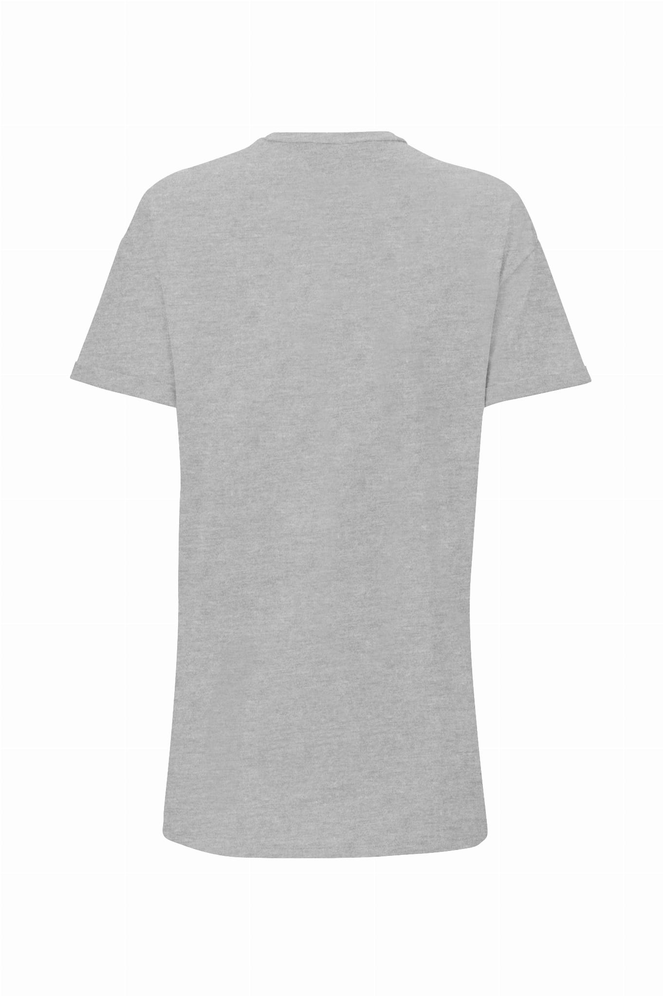 Laude- oversize’owy t-shirt z nadrukiem- szary 13