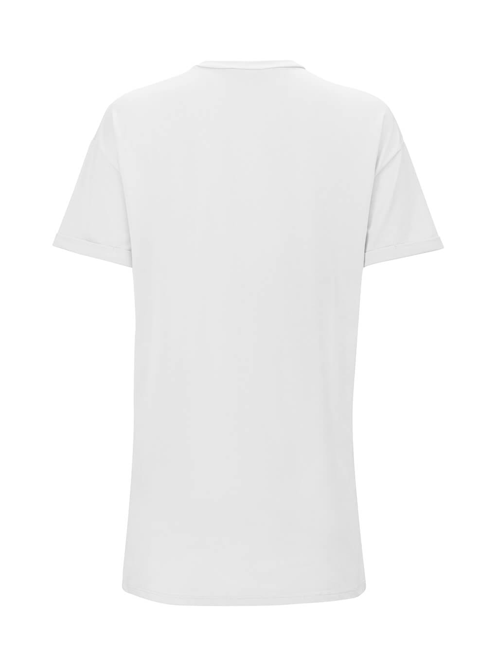 Laude- oversize’owy t-shirt z nadrukiem- biały 18