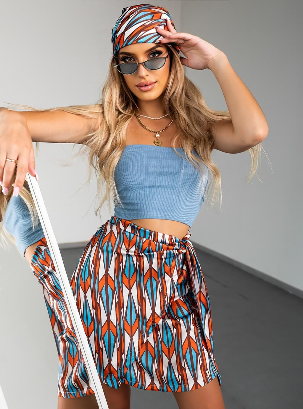 Mekala- top typu bandeau- indygo 4