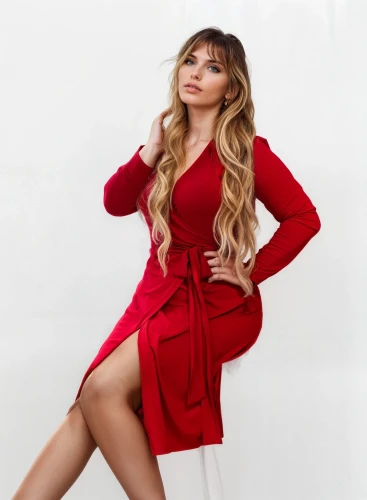 Sukienka Kina - czerwona 