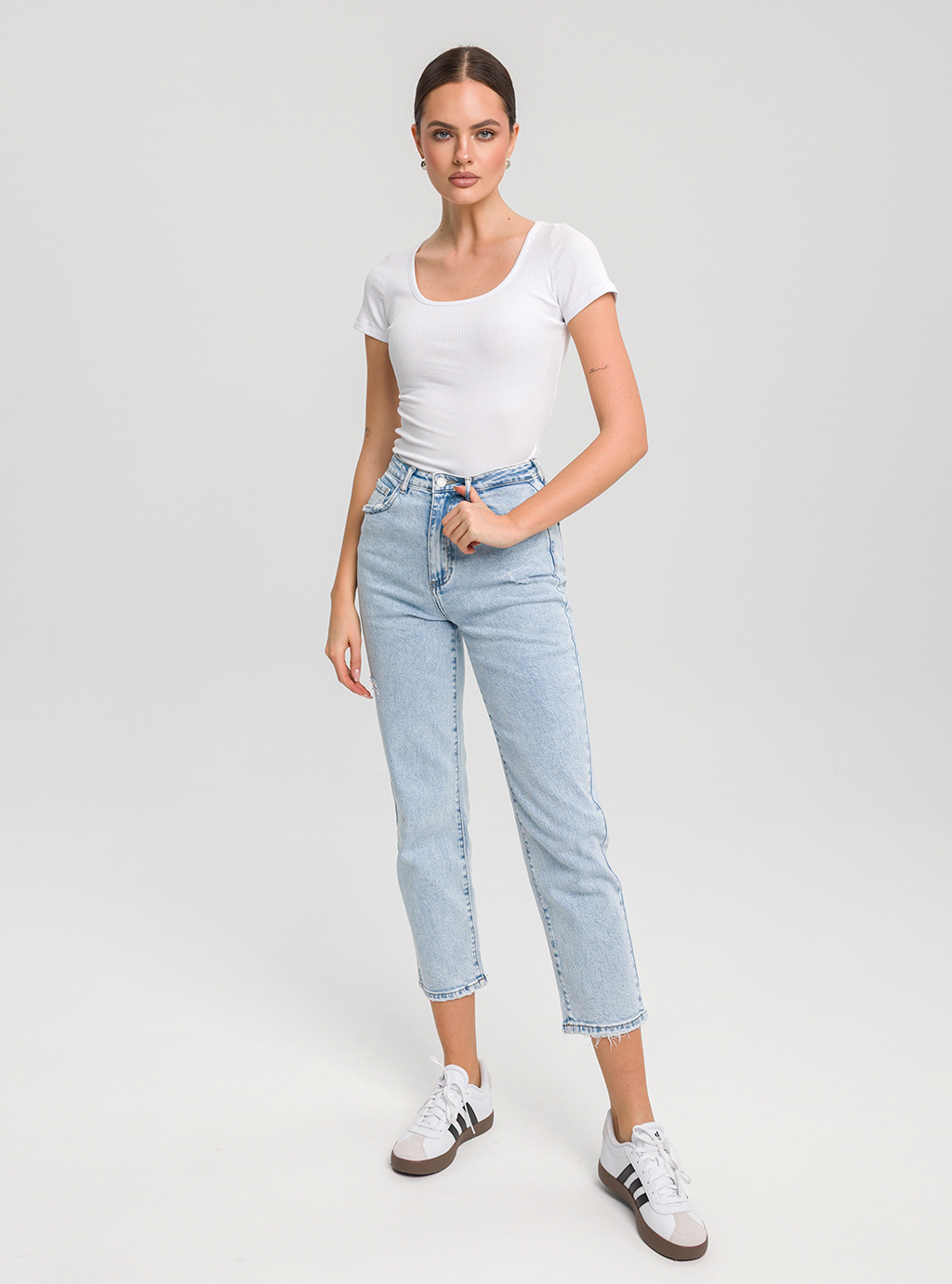 SOLEA - NIEBIESKIE SPODNIE MOM JEANS 3
