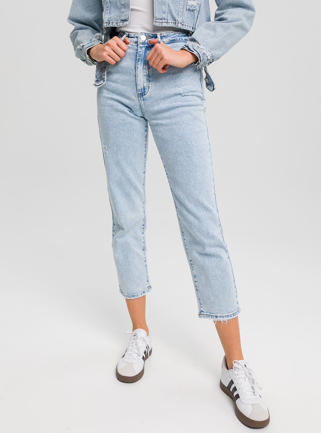 SOLEA - NIEBIESKIE SPODNIE MOM JEANS 2