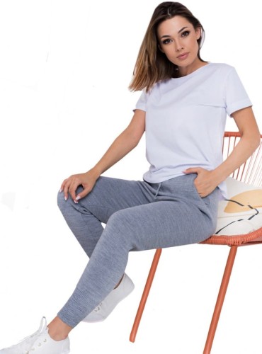 Spodnie dzianinowe Mona Szare Rozmiar ONE SIZE