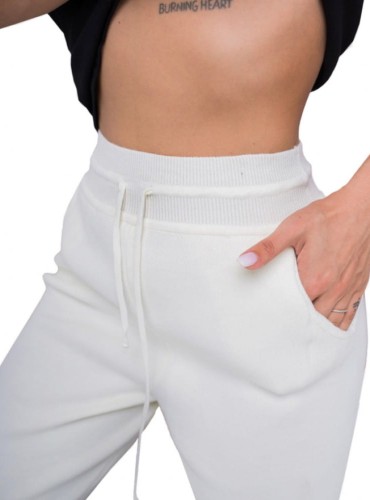 Spodnie dzianinowe Mona Kremowe Rozmiar ONE SIZE