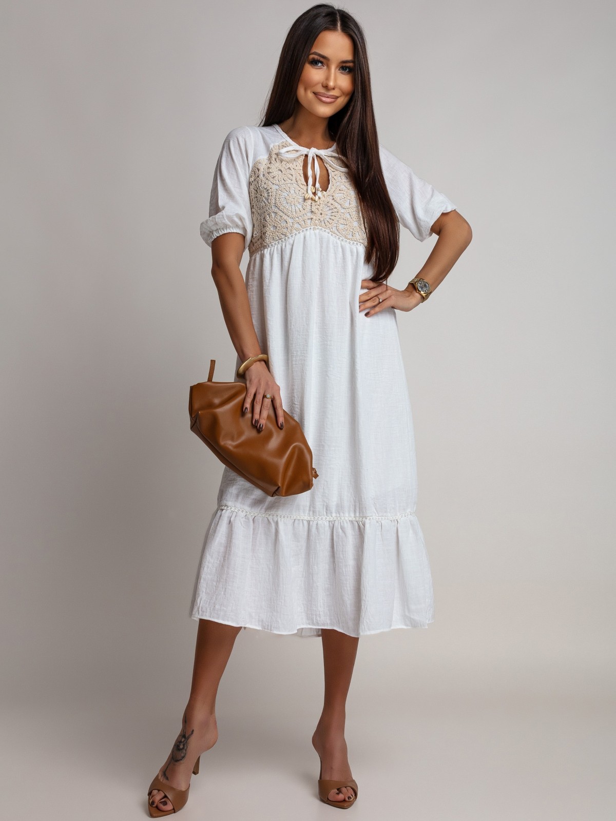 Sukienka Midi Boho Lace 