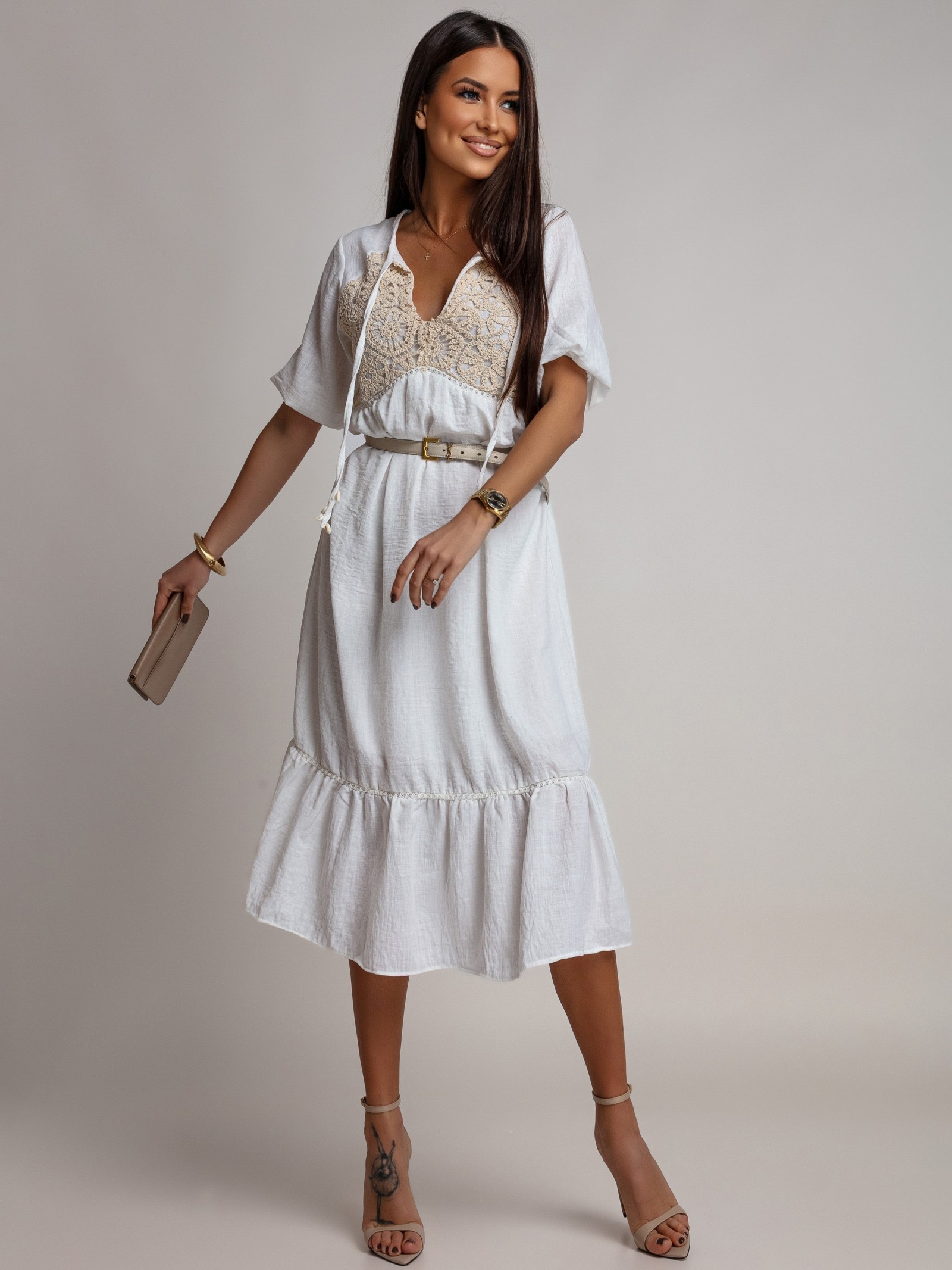 Sukienka Midi Boho Lace  6