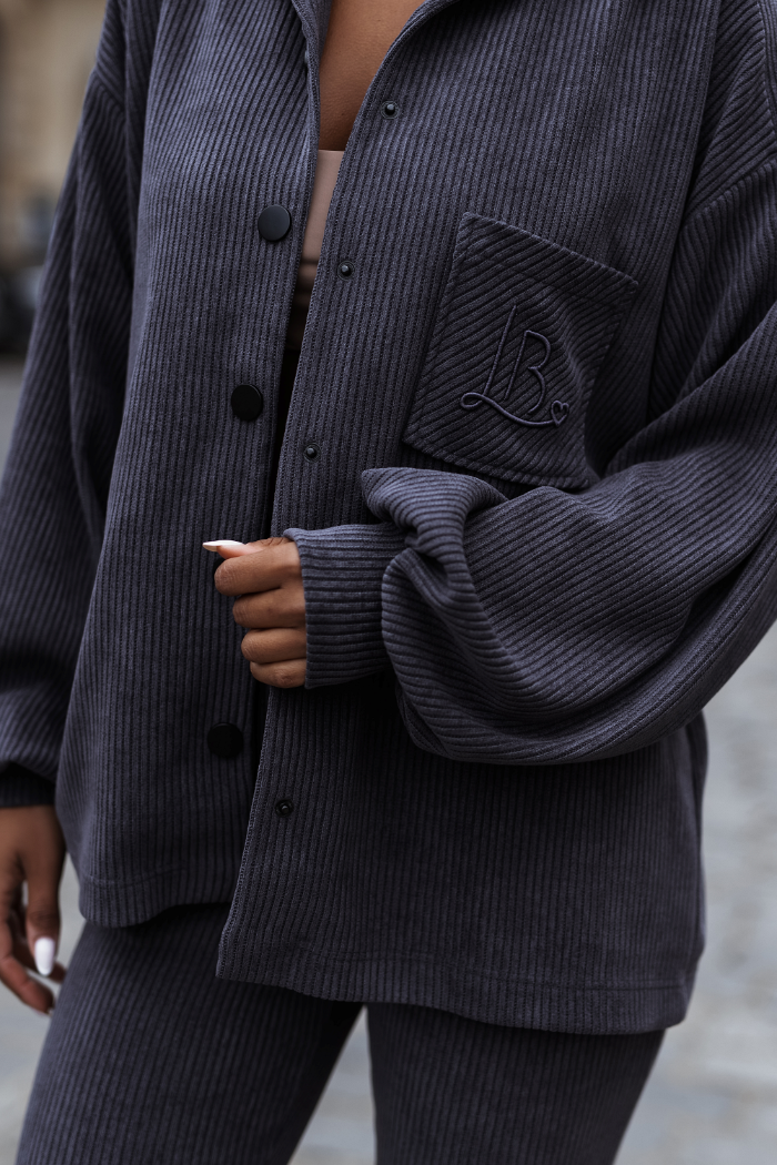 Komplet BLAIR sztruks - Grafit 2