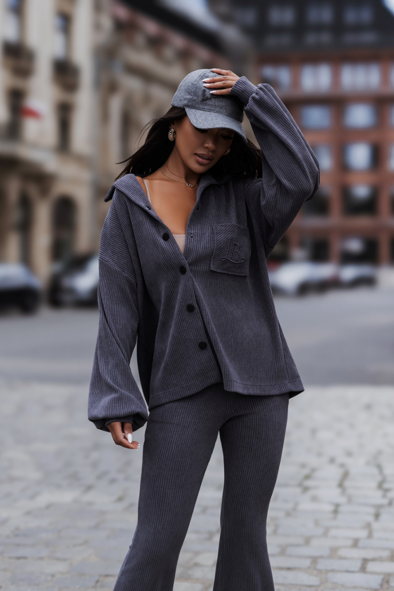 Komplet BLAIR sztruks - Grafit 4
