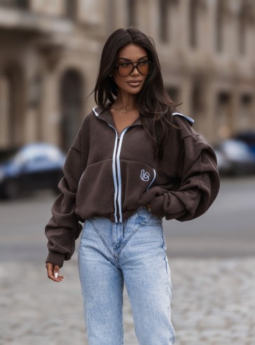 Bluza polarowa SNUG - Brąz