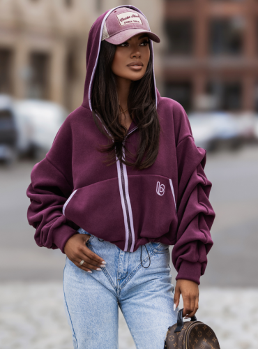 Bluza polarowa SNUG - Śliwka