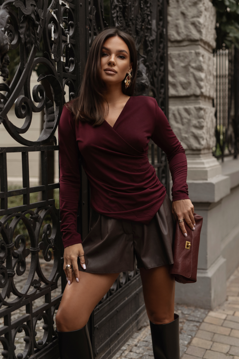 Bluzka CLAIRE - Bordo 4
