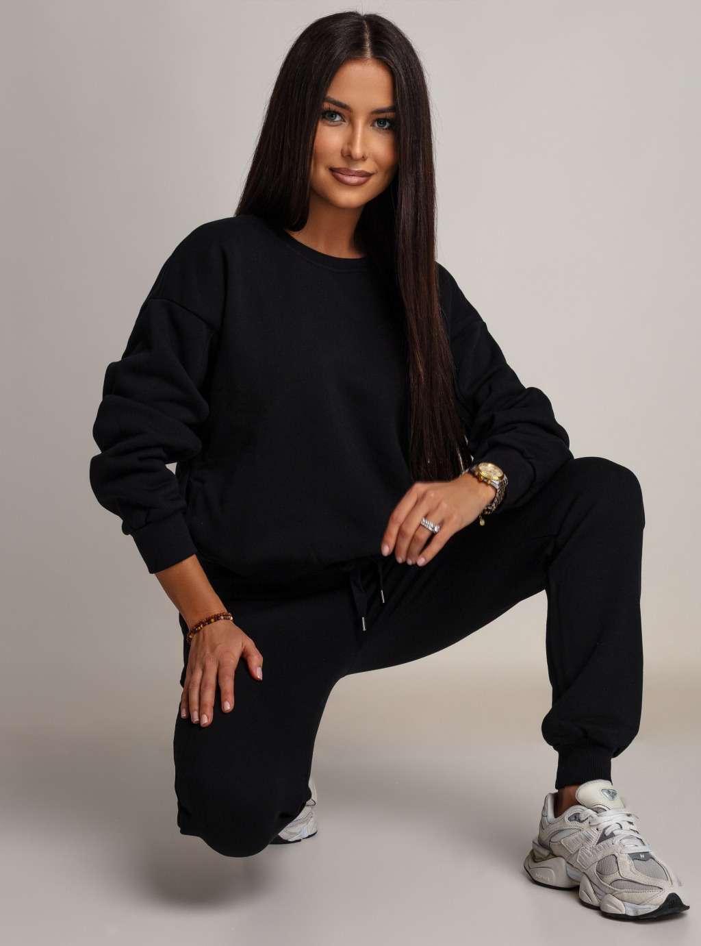 Bluza Classic z kieszeniami bez kaptura kolor Czarny 3