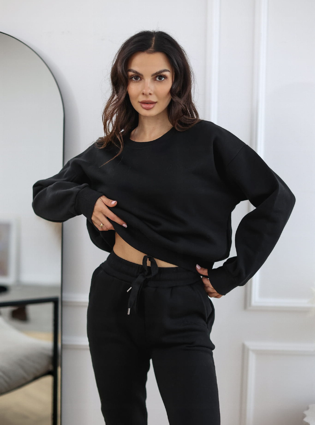Bluza Classic z kieszeniami bez kaptura kolor Czarny 5