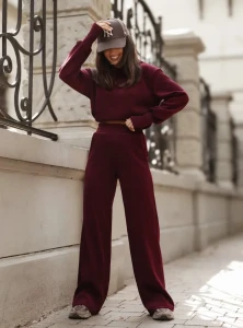 Komplet HOPE sztruks - Bordo