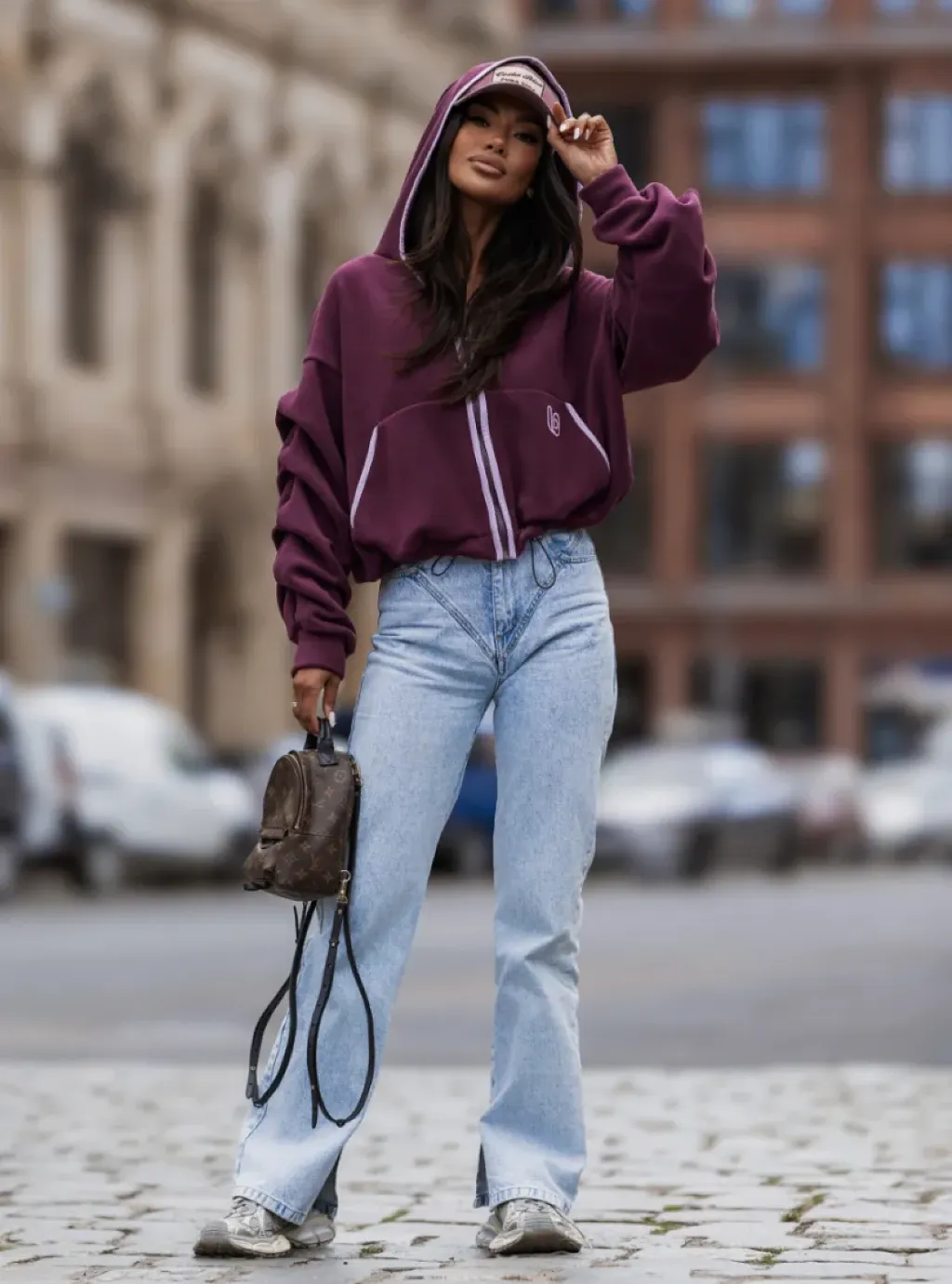 Bluza polarowa SNUG - Śliwka 2