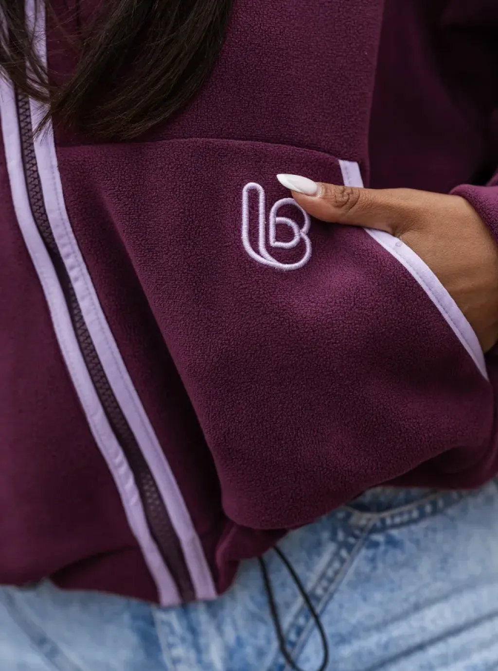 Bluza polarowa SNUG - Śliwka 3