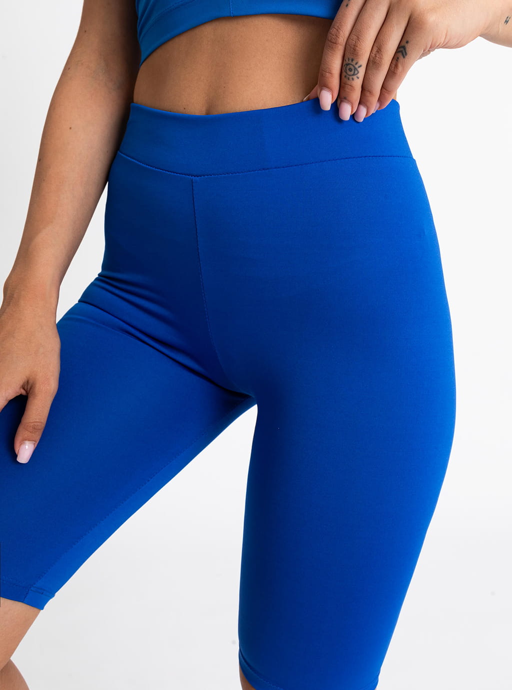 Aketa- dopasowane kolarki z lycry- niebieskie 5