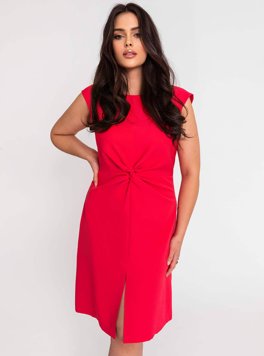 Rosalie - sukienka - koralowa - UWAGA rozmiarówka zaniżona