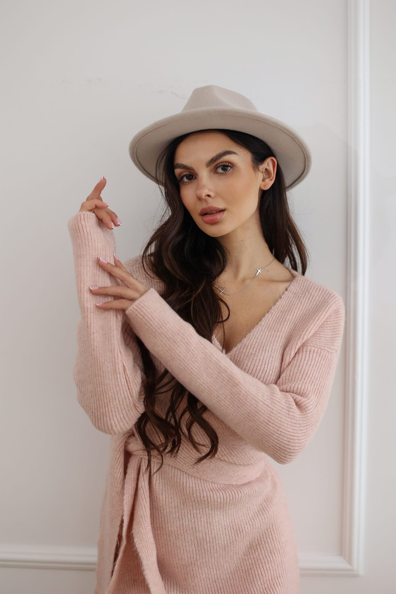 SUKIENKA DZIANINOWA  ANGEL PUDROWA ONE SIZE 5