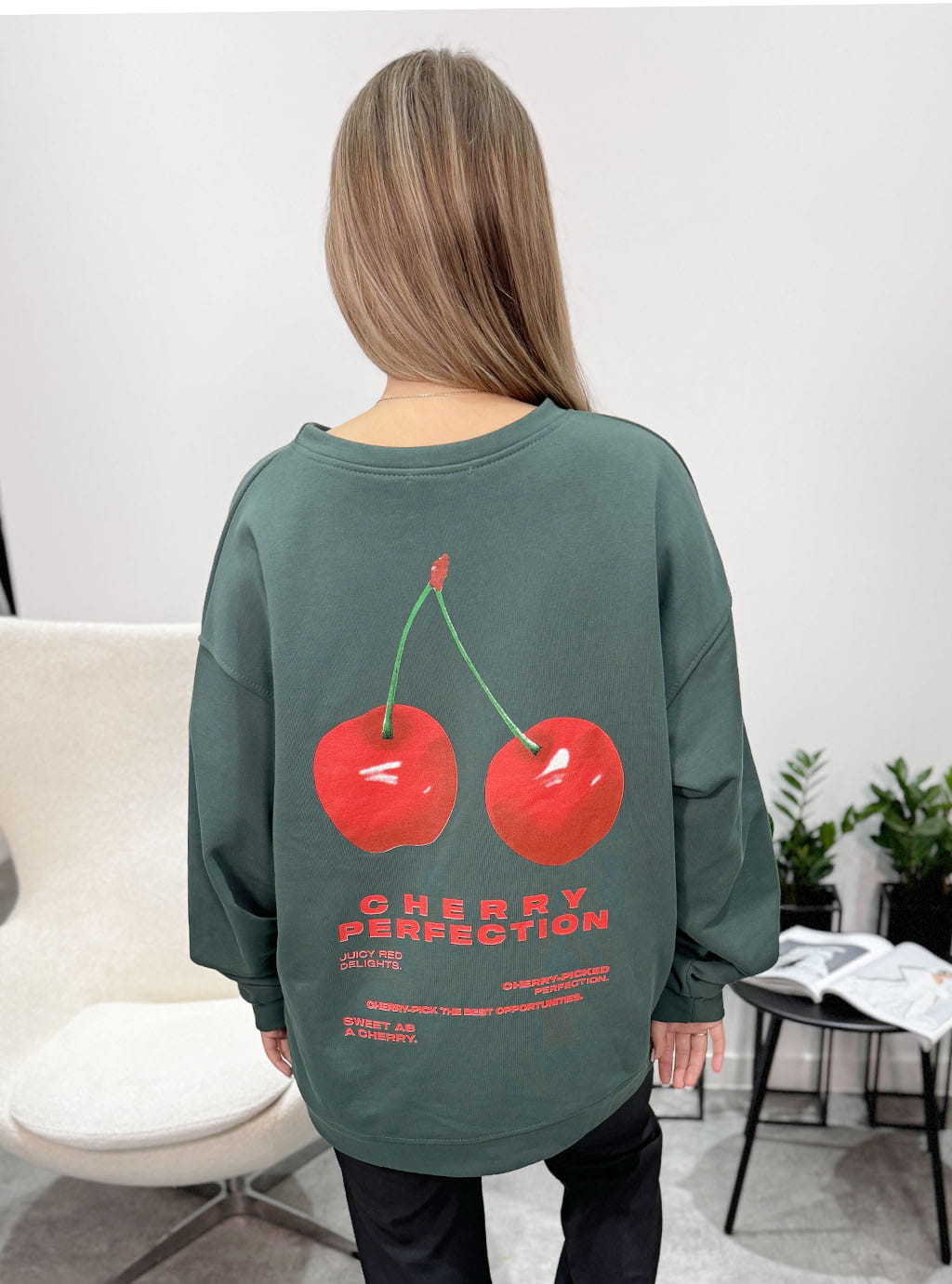 BLUZA CIAO MILANO CHERRY ZIELONA ONE SIZE 8