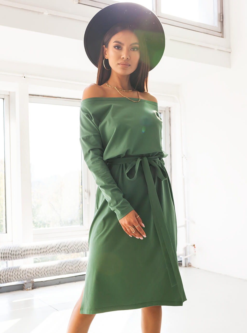 Sukienka Beti - khaki