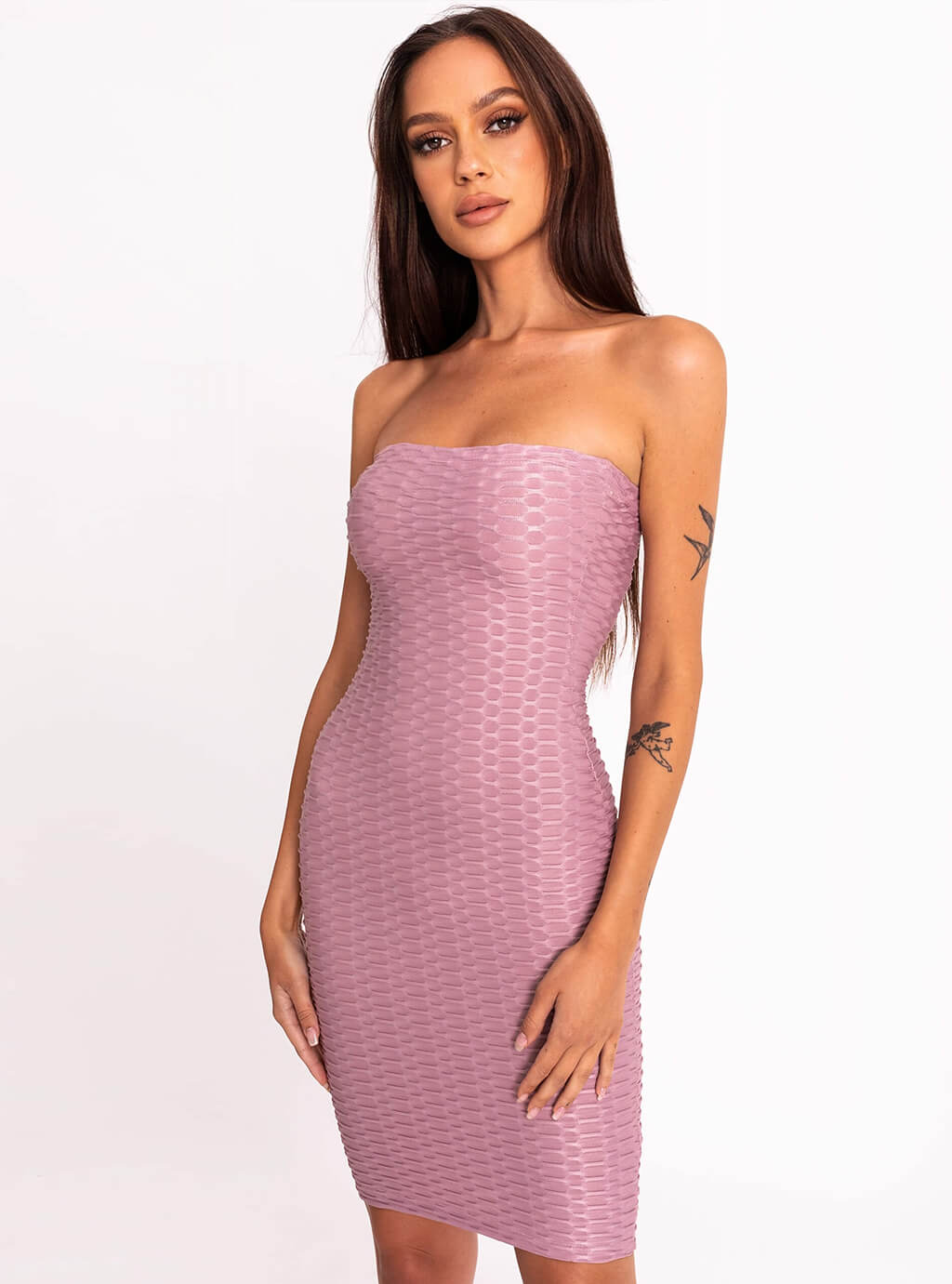 Irina - sukienka bez ramiączek typu bodycon - lila 2