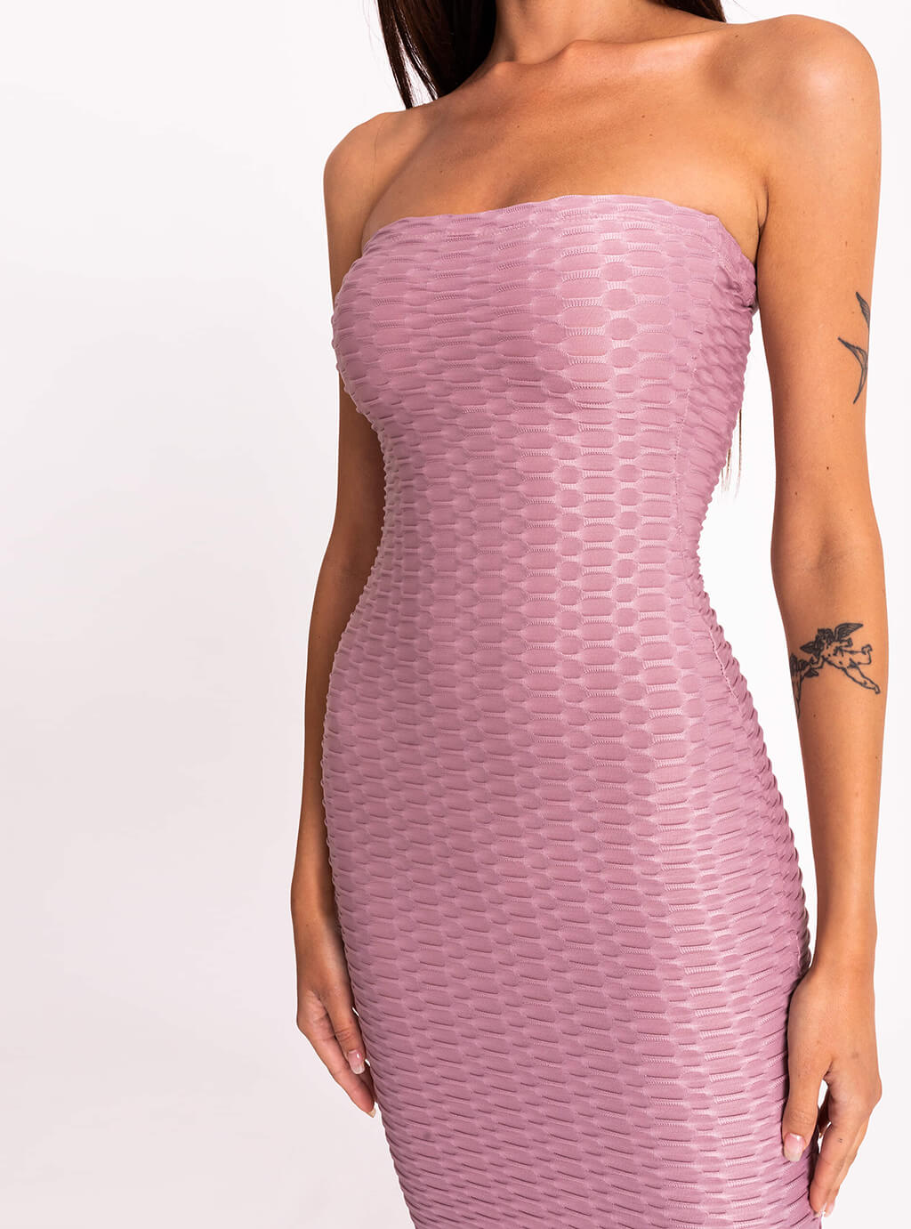 Irina - sukienka bez ramiączek typu bodycon - lila 12