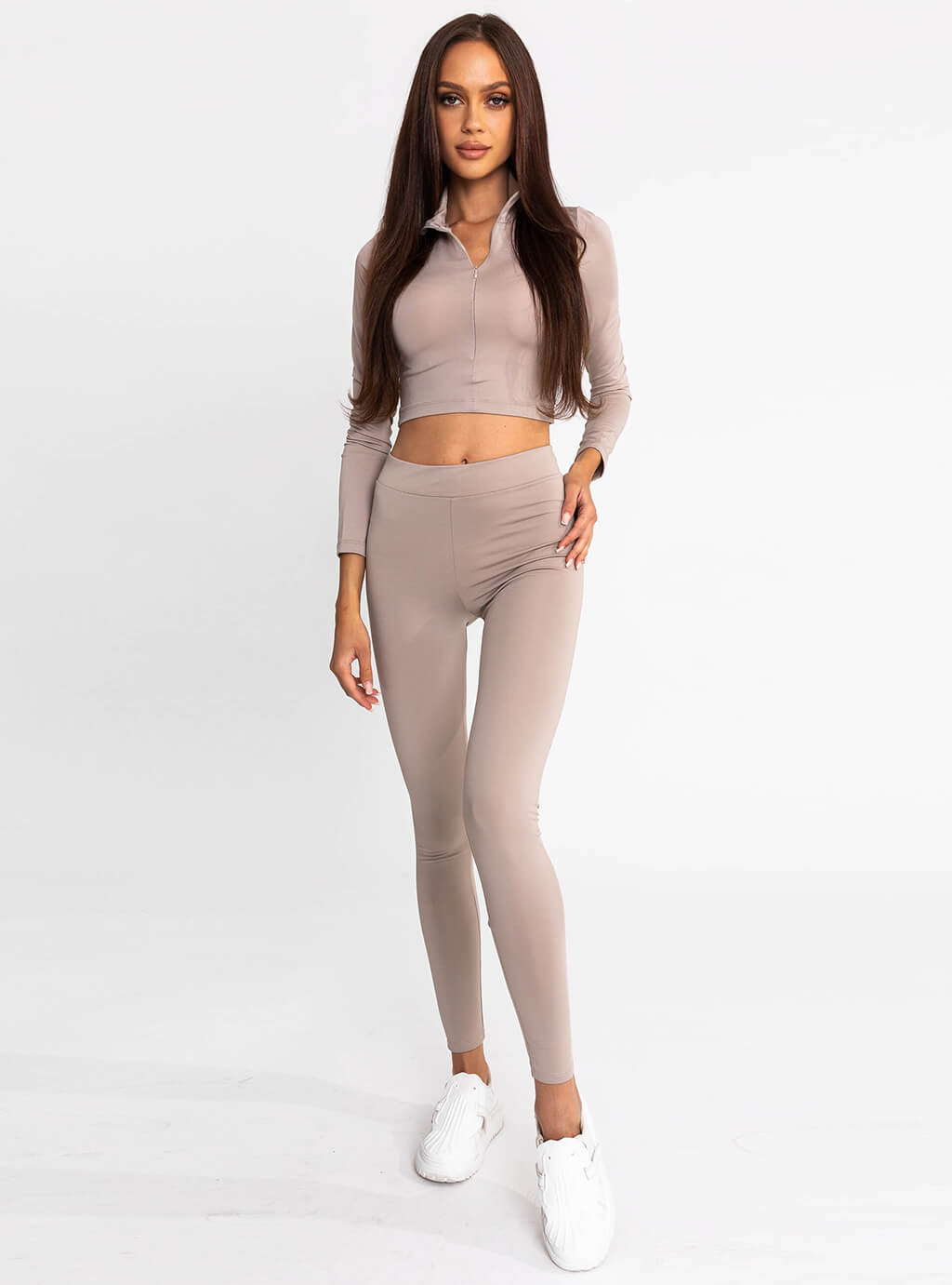 Kella- elastyczne legginsy z lycry- szare 6