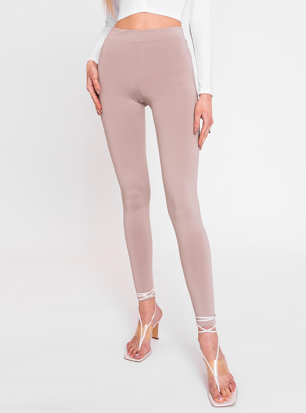 Kella- elastyczne legginsy z lycry- szare 10