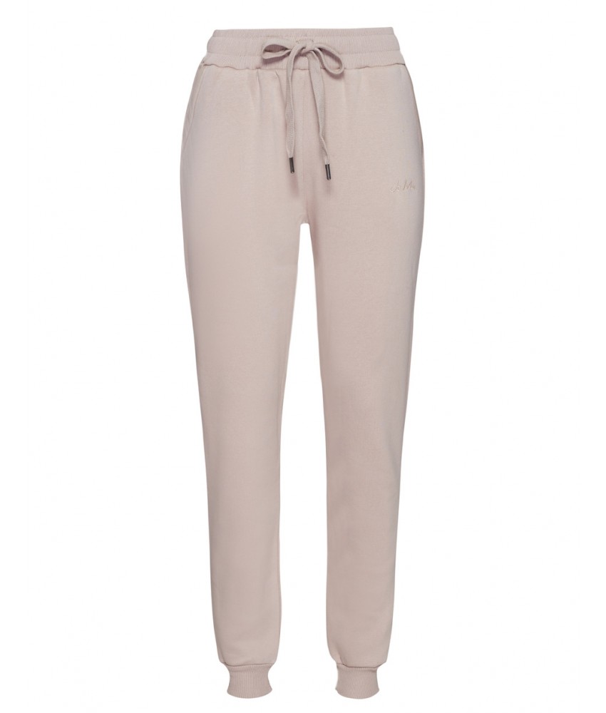 Spodnie dresowe Lea ze ściągaczem kolor beżowy 6