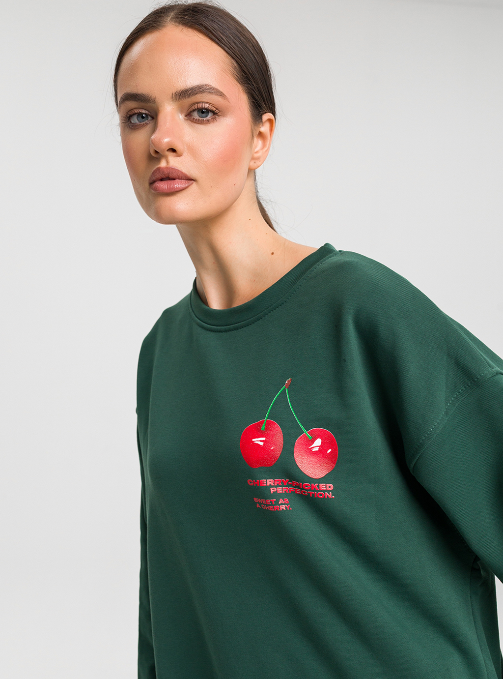 BLUZA CIAO MILANO CHERRY ZIELONA ONE SIZE 2