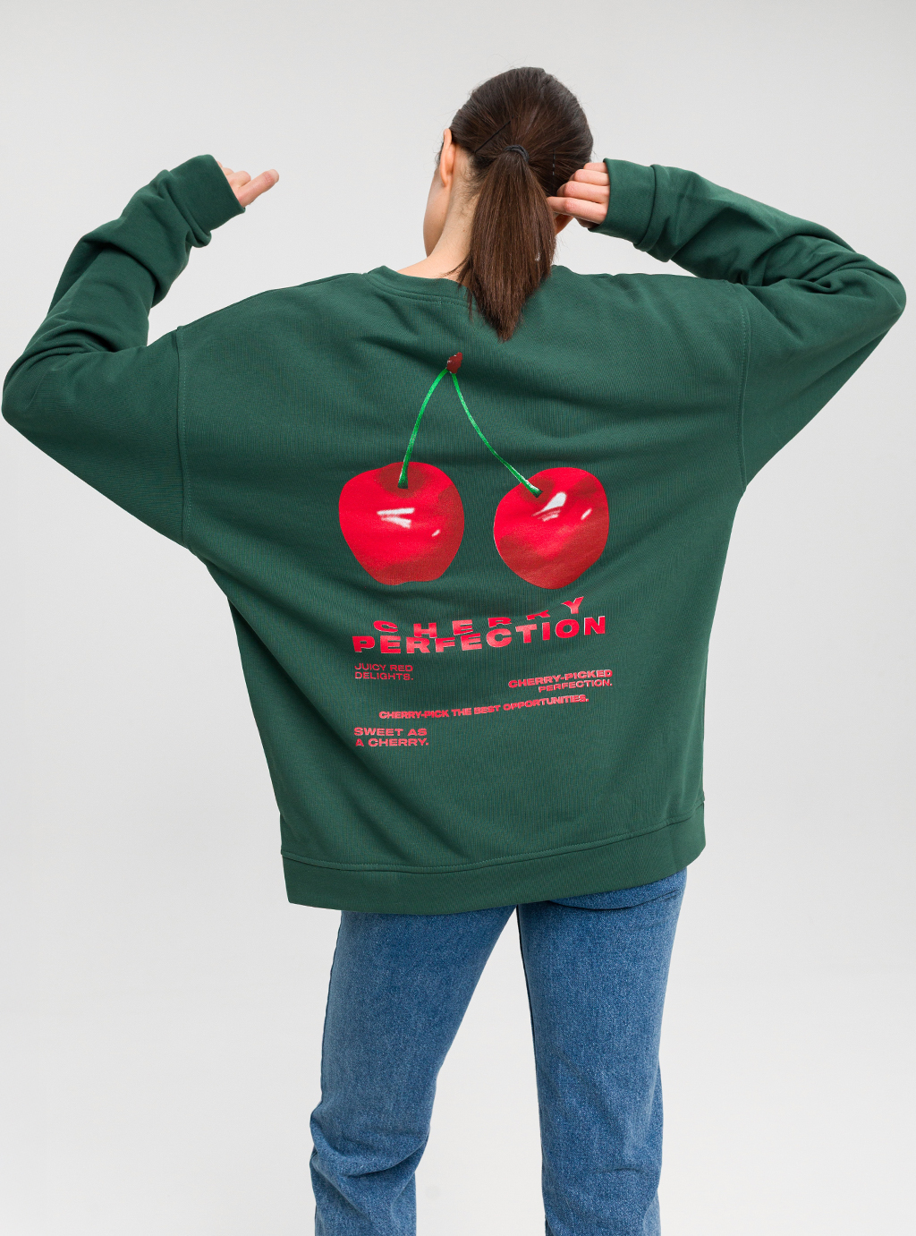 BLUZA CIAO MILANO CHERRY ZIELONA ONE SIZE 4