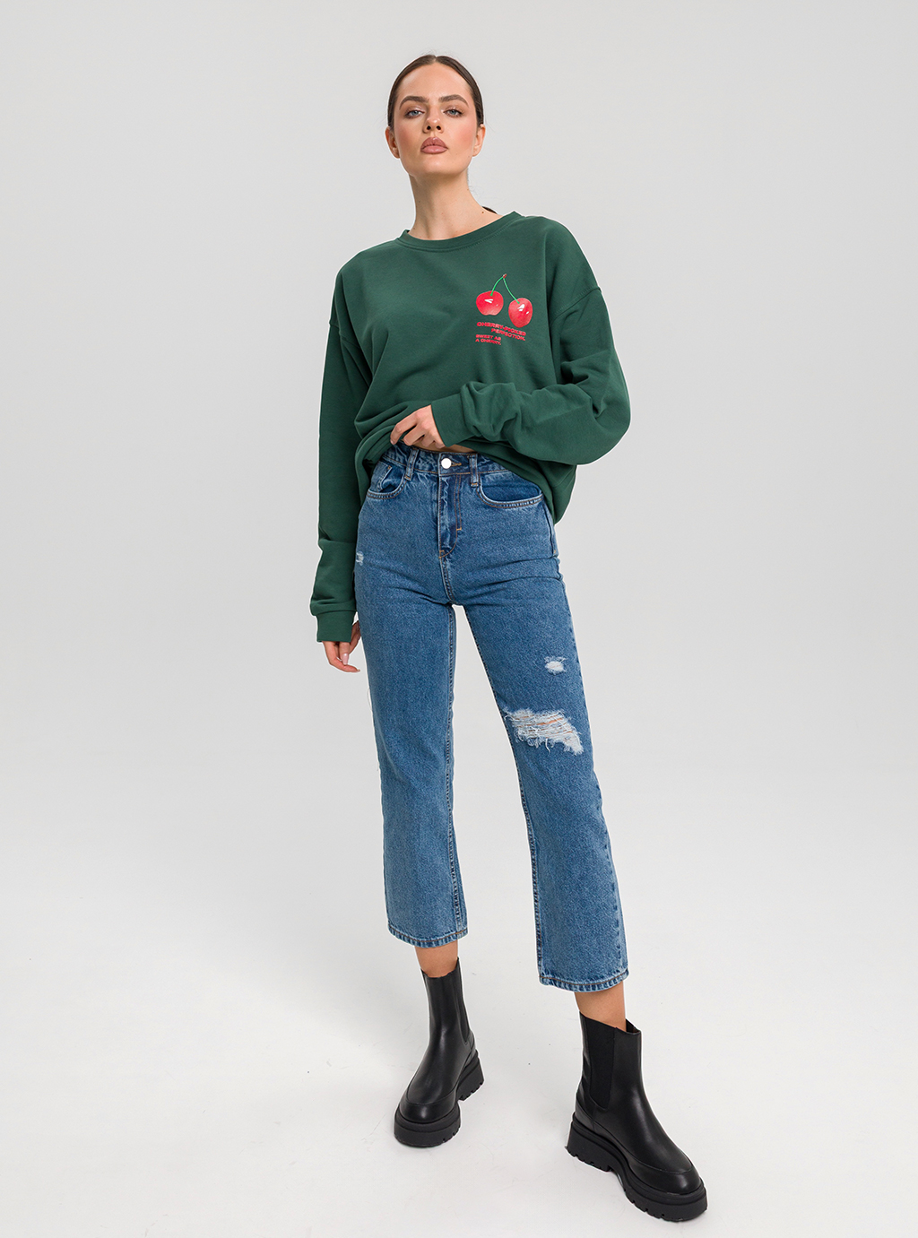 BLUZA CIAO MILANO CHERRY ZIELONA ONE SIZE 5