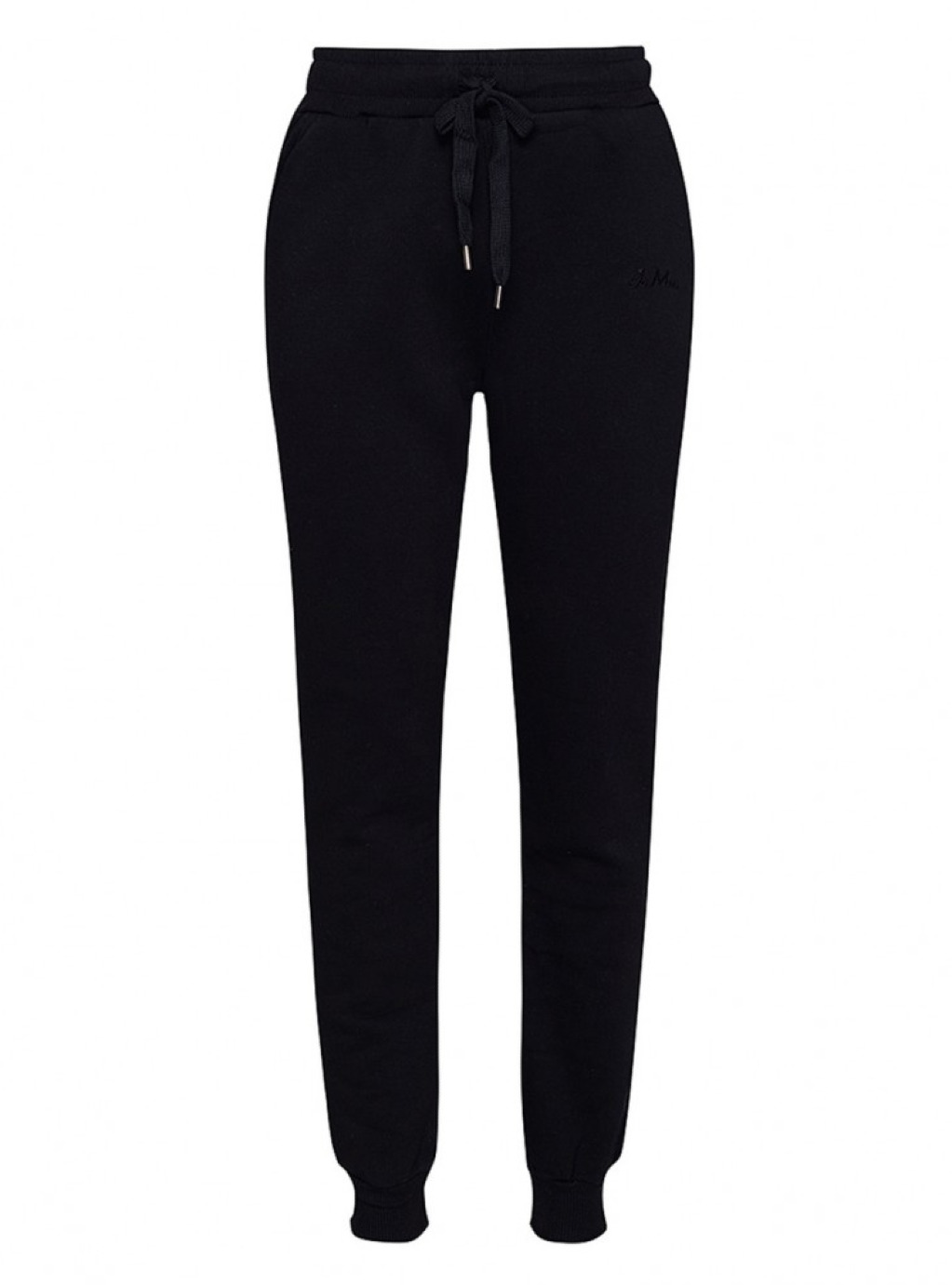 Spodnie dresowe Lea ze ściągaczem kolor czarny