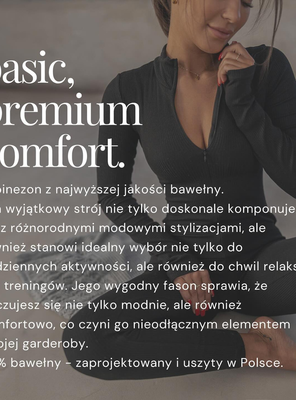 Amira- dopasowany kombinezon z dzianiny w prążek- czarny 12