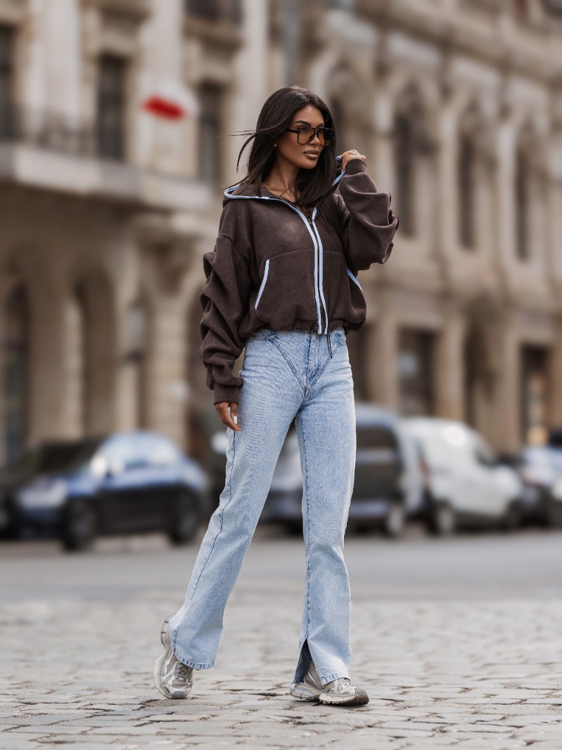 Bluza polarowa SNUG - Brąz 2