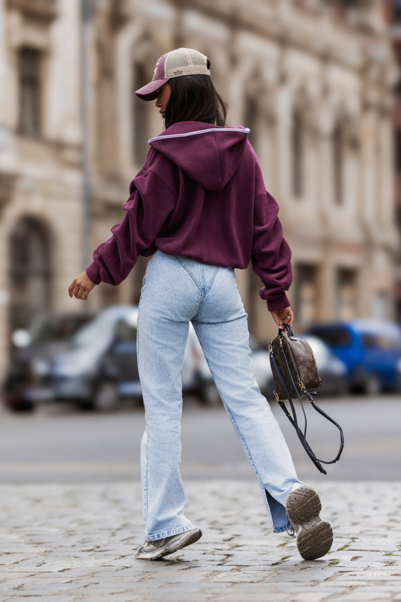 Bluza polarowa SNUG - Śliwka 3